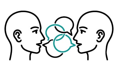 Illustration zu praxisorientiertem Lernen in der Coaching-Ausbildung mit echten Fällen und intensiven Übungen